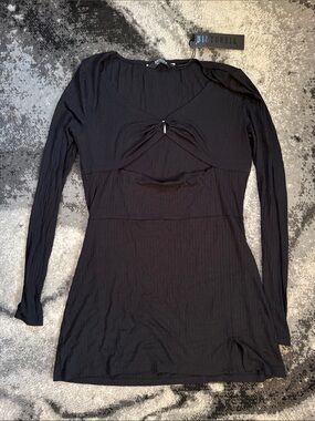 Disturbia Eastwick Cutout Long Sleeve Mini Dress